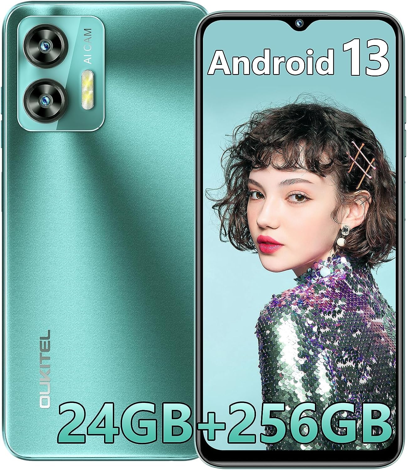 Oukitel C35 12GB RAM 256GB 新品未使用未開封 Amazon.com: OUKITEL Teléfono celular C35 desbloqueado, 12 GB